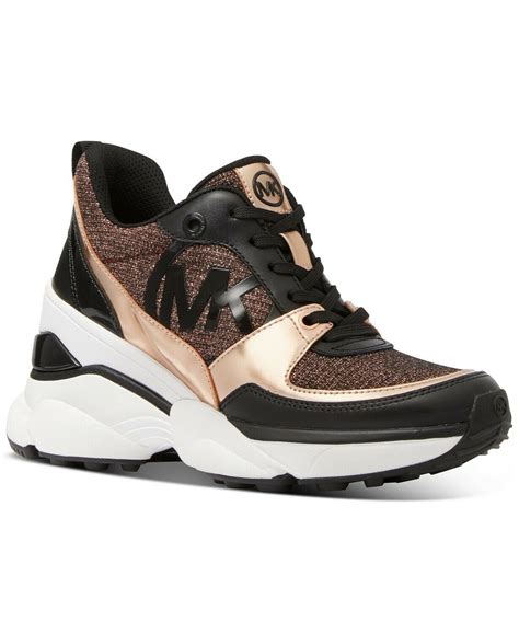 michael kors sneakers zilver|michael kors rose gold sneakers.